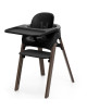 Chaise Haute évolutive 2-en-1 Steps "Noir / Brun Chaud"