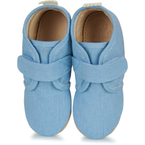 Chaussons bébé en denim My Chaussblu Velcro "Ciel" Easy Peasy