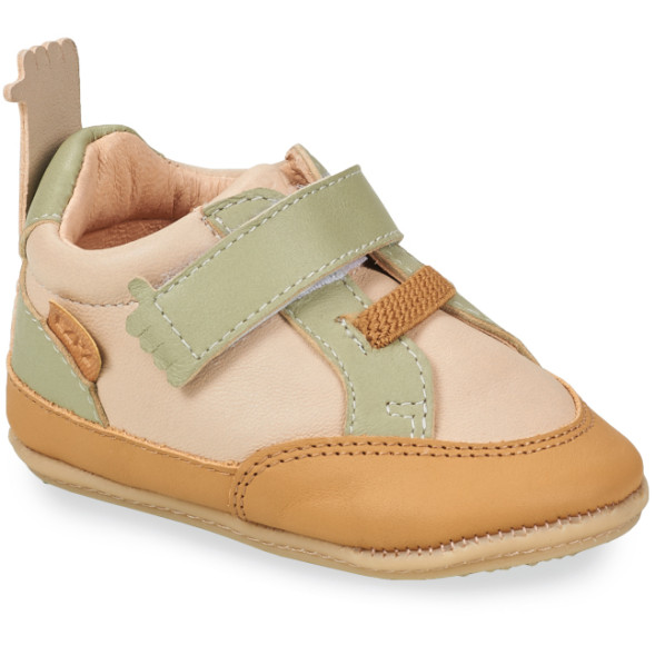 Chaussures pré-marche en cuir My Pre Basket "Sandshell"