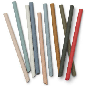 Pailles en silicone Timoti "Multi Mix" (x10) 