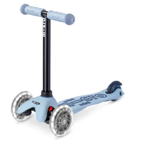 Trottinette 3 roues évolutive Micro Mini2Grow 2.0 LED "Bleu Ardoise" (1-6 ans)