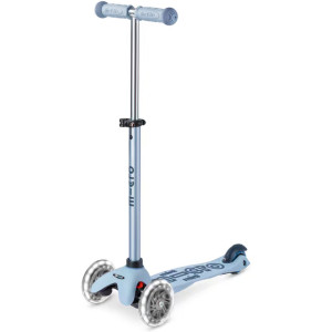 Trottinette 3 roues évolutive Micro Mini2Grow 2.0 LED "Bleu Ardoise" (1-6 ans)