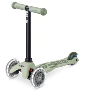 Trottinette 3 roues évolutive Micro Mini2Grow 2.0 LED "Vert Sauge" (1-6 ans)