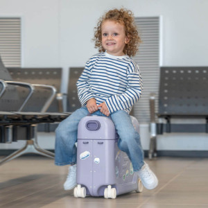 Valise à roulettes enfant Jetkids Bedbox "Bleu Artique" (2-7 ans) Stokke