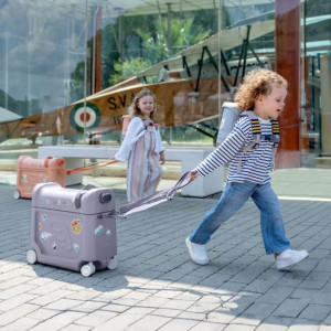 Valise à roulettes enfant Jetkids Bedbox "Bleu Artique" (2-7 ans) Stokke