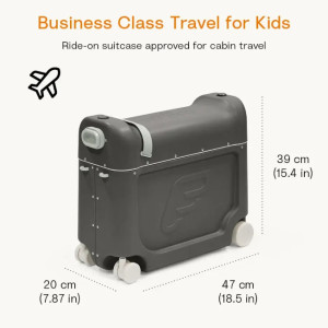 Valise à roulettes enfant Jetkids Bedbox "Gris Nuit" (2-7 ans) Stokke