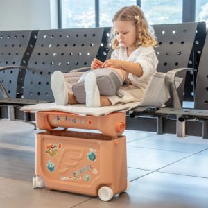 Valise à roulettes enfant Jetkids Bedbox "Lilas Brumeux" (2-7 ans) Stokke