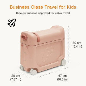 Valise à roulettes enfant Jetkids Bedbox "Rose Corail" (2-7 ans)