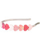 Serre-tête enfant Samantha "Coeurs Roses" (3-6 ans)