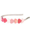 Serre-tête enfant Tiare Samantha "Coeurs Roses" (3-6 ans) Souza