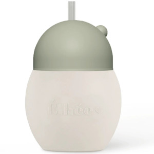 Tasse bébé à Paille lestée en silicone Coconut "Sauge" 