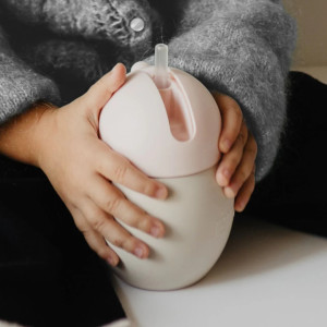 Tasse bébé à Paille lestée en silicone Coconut "Sauge" 
