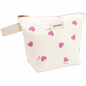 Trousse de toilette en velours côtelé Jeanette "Sweetheart" Milinane