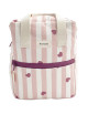 Cartable / Sac à dos bébé (27 cm) en coton Noé "Candy Cane"