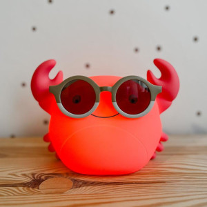 Veilleuse LED rechargeable "Théo le Crabe" (18 cm) Atelier Pierre