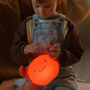 Veilleuse LED rechargeable "Théo le Crabe" (18 cm) Atelier Pierre
