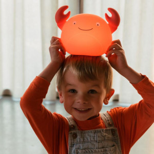 Veilleuse LED rechargeable "Théo le Crabe" (18 cm) Atelier Pierre