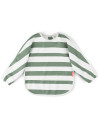Bavoir manches longues imperméable (6-18 mois) "Rayures Vertes"