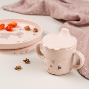 Coffret repas bébé anti-dérapant "Foodie Lalee Powder" Done by Deer
