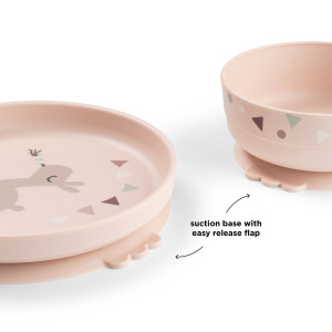 Coffret repas bébé anti-dérapant "Foodie Lalee Powder" Done by Deer