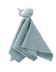 Doudou plat en tricot coton bio "Baleine Bleue"