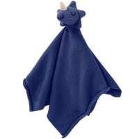 Doudou plat en tricot coton bio "Dino"