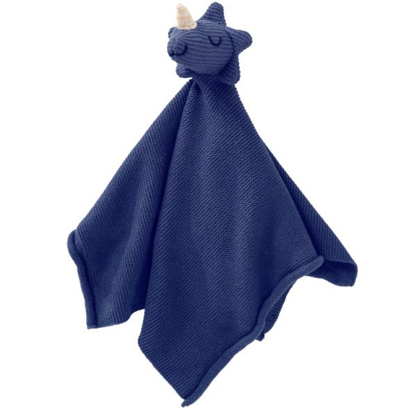 Doudou plat en tricot coton bio "Dino"