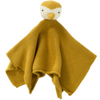 Doudou plat en tricot coton bio "Pingouin"