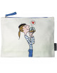 Pochette en coton "Parisienne" (Grande)