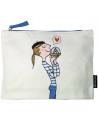 Pochette en coton "Parisienne" (Grande)