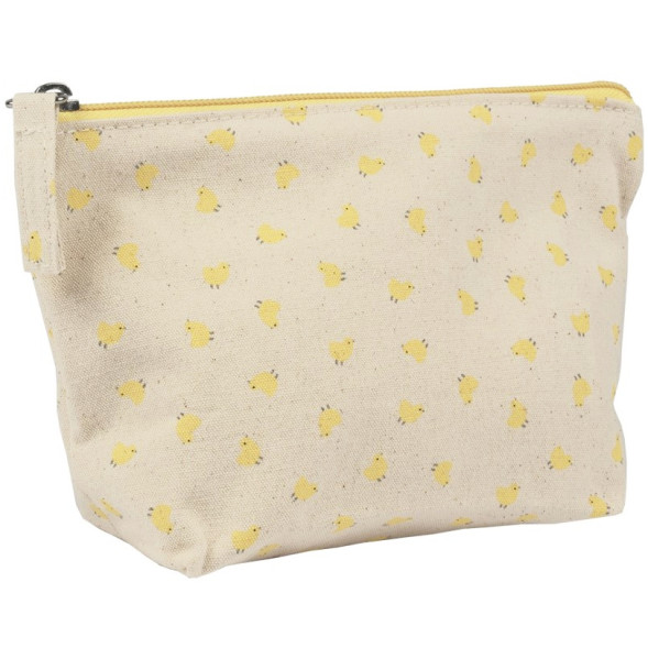 Trousse en coton "Les Poussins" (grande)