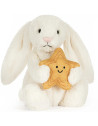 Peluche Bashful Lapin Crème & Etoile (31 cm) Jellycat