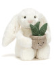 Peluche Bashful Lapin Crème & Plante (31 cm)