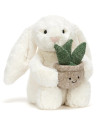 Peluche Bashful Lapin Crème & Plante (31 cm)