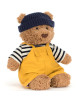 Peluche Ours Bartholomew "Marin" (26 cm)