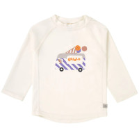 T-shirt bébé anti-UV manches longues "Camion de Glaces Blanc" Lassig