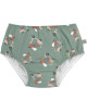 Culotte de bain à couche intégrée anti-UV "Scooter Chien Vert"