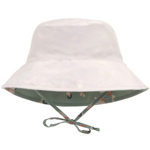 Bob bébé anti-UV réversible "Scooter Chien Vert" Lassig