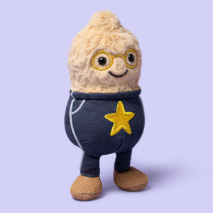 Peluche Amuseables Cacahuète " Star Student Outfit" (15 cm) Jellycat