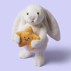 Peluche Bashful Lapin Crème & Etoile (31 cm) Jellycat