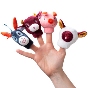 Marionnettes à doigt "Ferme" (x4) Lilliputiens