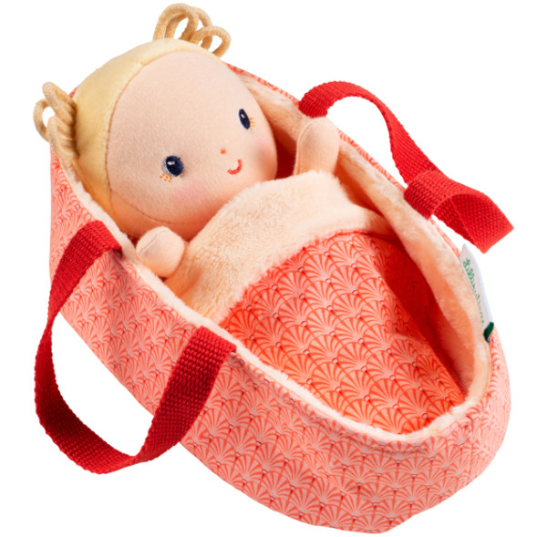 Poupon Bébé Anaïs et son couffin