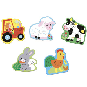 Puzzles évolutifs "Ferme" (2-5 ans) Janod