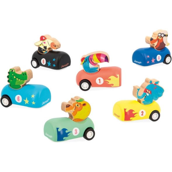 Voiture à friction en bois "Applepop" (2-6 ans)