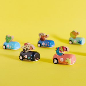 Voiture à friction en bois "Applepop" (2-6 ans)