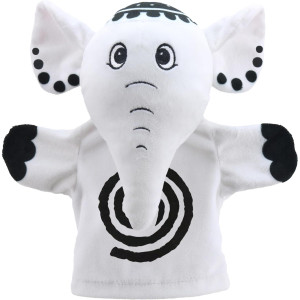 Ma Première Marionnette Noir & Blanc "Elephant" The Puppet Company