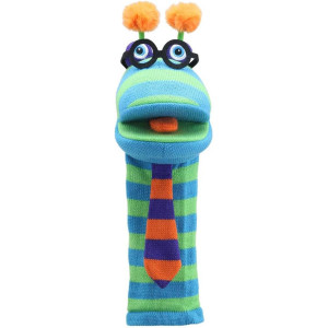 Marionnette Eco Sockettes "Dylan" avec couineur (18 mois et +) The Puppet Company