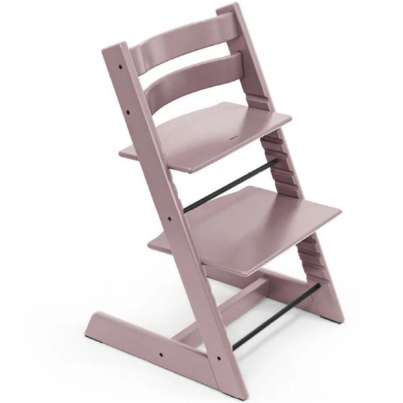 Chaise Haute Tripp Trapp "Mauve Bruyère" en bois de hêtre