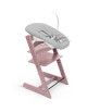 Chaise Haute Tripp Trapp "Mauve Bruyère" en bois de hêtre + Baby Set + Plateau