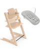 Chaise Haute Tripp Trapp "Naturel" en bois de hêtre + Baby Set + Set Nouveau-né
